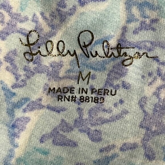 Lilly Pulitzer Blue and Pink Billie Tank Top Blouse in Now You Sea Me Medium NWT - Picture 12 of 12